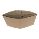 Fiesta Recyclable Corrugated Cup Sleeves for 8oz Cup (Pack of 1000)