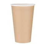 Fiesta Recyclable Single Wall Takeaway Coffee Cups Kraft 455ml / 16oz