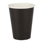 Fiesta Recyclable Coffee Cups Single Wall Black 340ml / 12oz