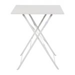 Bolero Square Pavement Style Steel Table Grey 600mm