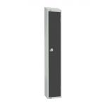 Elite Single Door 450mm Deep Lockers Graphite Grey