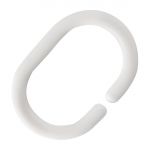 Mitre Essentials May Plastic Shower Curtain Ring (Pack of 12)