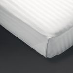 Mitre Comfort Satin Flat Sheets White