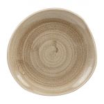Churchill Stonecast Patina Antique Organic Round Plates Taupe 186mm (Pack of 12)