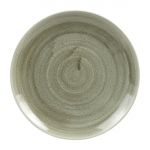 Churchill Stonecast Patina Antique Round Coupe Plates Green 217mm (Pack of 12)