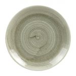 Churchill Stonecast Patina Antique Round Coupe Plates Green 165mm (Pack of 12)