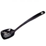 Black Slotted Serving Spoon 12