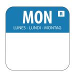 Vogue Removable Colour Coded Food Labels Monday (Pack of 1000)