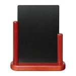 Securit Half Frame Table Top Blackboard Mahogany
