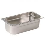 Vogue Stainless Steel 1/3 and 1/2 Gastronorm Tray Pack