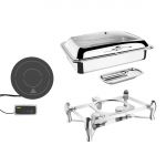 Olympia 1/1 Induction Chafer - Stand & Induction Heater Set