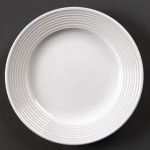 Olympia Linear Wide Rimmed Plates 165mm (Pack of 12)