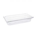 Vogue Polycarbonate 1/3 Gastronorm Container 65mm Clear