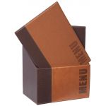 Securit Contemporary Menu Covers and Storage Box A4 Tan (Pack of 20)