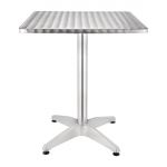 Bolero Steel and Aluminium Square Bistro Table 600mm
