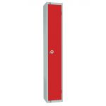 Elite Single Door 450mm Deep Lockers Red