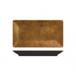 Copper/Black Utah Melamine Platter 32.5 x 17.5cm - Pack of 6