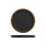 Copper/Black Utah Melamine Round Tray 23cm