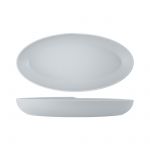 White Copenhagen Oval Melamine Deep Dish 55 x 27.5 x 7.5cm