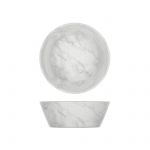 White Marble Agra Melamine Bowl 20.5 x 7.5cm - Pack of 6