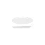 Opulence White Boston Melamine Oval Plate 25.5 x 9.2cm - Pack of 10