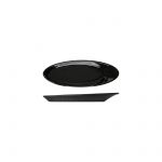 Midnight Black Boston Melamine Oval Plate 25.5 x 9.2cm - Pack of 10