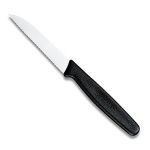 Black Handle Victorinox Serrated Paring Knife