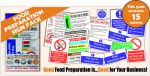 Food Preparation Pack (15 Signs)
