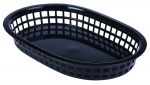 Fast Food Basket Black 27.5 x 17.5cm - Pack of 6