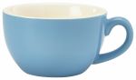 Genware Porcelain Blue Bowl Shaped Cup 17.5cl/6oz - Pack of 6