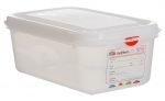 GN Storage Container 1/4 100mm Deep 2.8L - Pack of 6