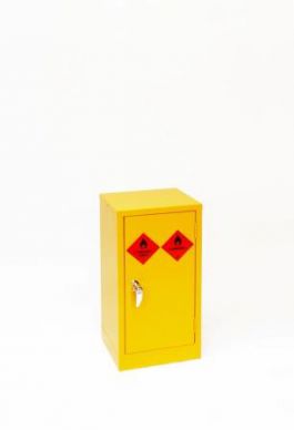 Mini Yellow Hazardous Substance Cabinet 710mm H x 355mm W x 305mm D
