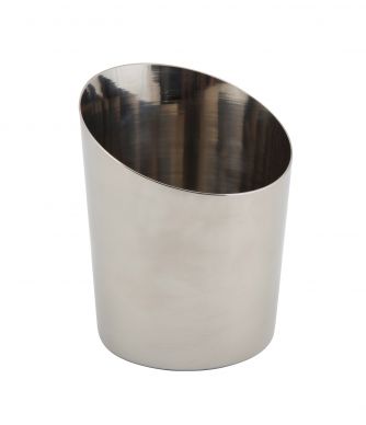 Stainless Steel Angled Cone 9.5 x 11.6cm (Dia x H) - Pack of 12