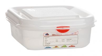 GN Storage Container 1/6 65mm Deep 1.1L - Pack of 12