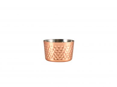 GenWare Copper Plated Hammered Mini Serving Cup 8 x 5cm - Pack of 12