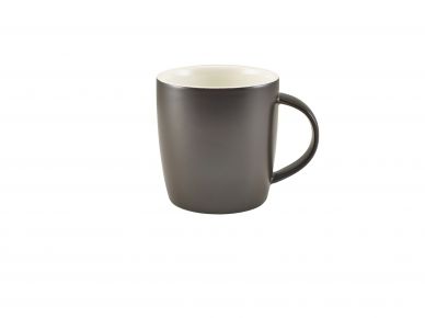 GenWare Porcelain Matt Black Cosy Mug 35cl/12.3oz - Pack of 6