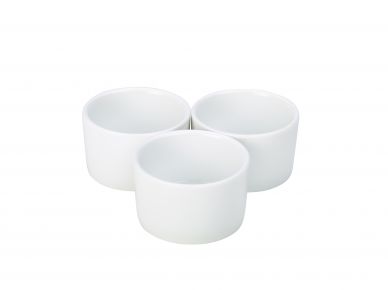 Genware Porcelain Contemporary Smooth Ramekin 9cm/3.5