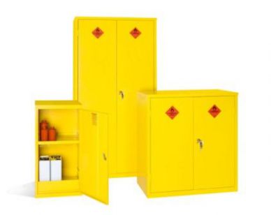 Yellow Hazardous Substance Cabinet 1525mm H x 915mm W x 457mm D