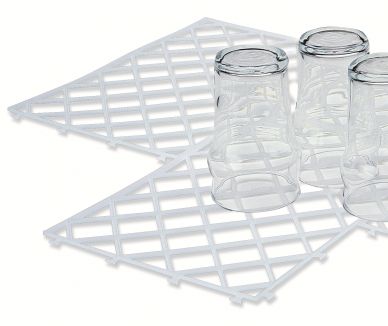 Interlocking Plastic Glass Mats (10 Pack)