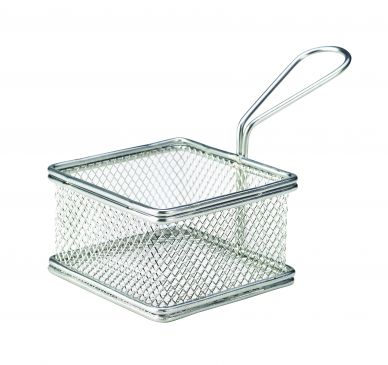 Serving Fry Basket Square 9.5X9.5X6cm - Pack of 6