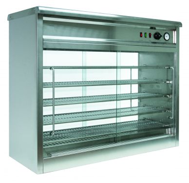 Parry PC140G Pie Master Pie Cabinet with Glass Back 1.9kW