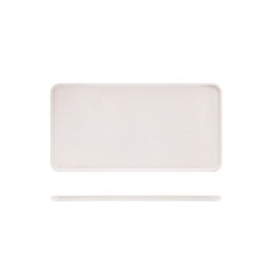 White Tokyo Melamine Bento Box Lid 34.8 x 18cm - Pack of 6