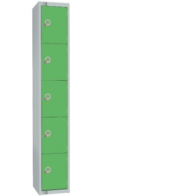 Elite Five Door 450mm Deep Lockers Green
