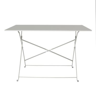 Bolero Pavement Style Folding Table Grey 1100mm x 700mm