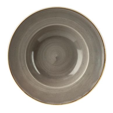 Churchill Stonecast Round Wide Rim Bowl Peppercorn Grey 240mm (Pack of 12)