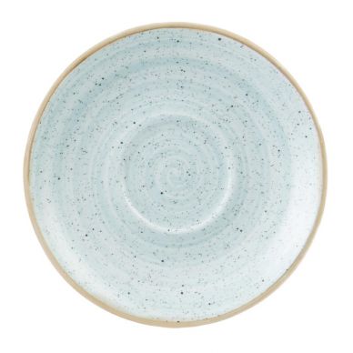 Churchill Stonecast Round Cappuccino Saucers Duck Egg Blue 185mm (Pack of 12)