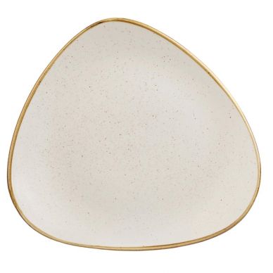 Churchill Stonecast Triangle Plate Barley White 305mm (Pack of 6)