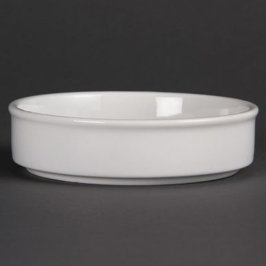 Olympia Mediterranean Stackable Dishes White 134mm (Pack of 6)