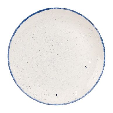 Churchill Stonecast Hints Coupe Plates Indigo Blue 260mm (Pack of 12)