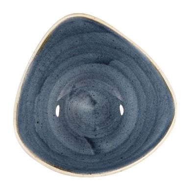 Churchill Stonecast Triangular Bowls Blueberry 185mm (Pack of 12)